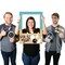 Big Dot of Happiness Strike Up the Fun - Bowling - Birthday Party or Baby Shower Selfie Photo Booth Picture Frame & Props - Printed on Sturdy Material